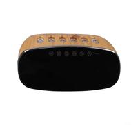 Oniissy Humidificateur de haut-parleur avec horloge numérique et lumières LED 7 couleurs, réservoir d'eau de 500 ml pour bureau à domicile, compatible avec la technologie de ramassage dynamique du son