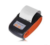 Oniissy Imprimante de reçus thermique 58 mm, imprimante portable de tickets pour et pour iOS, impression haute vitesse à faible bruit avec sortie claire stable pour la vente au détail et (orange)