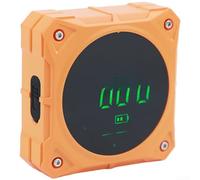 Oniissy Inclinomètre numérique avec design magnétique à quatre côtés, jauge d'angle LCD de 0 à 180 degrés pour mesure relative et absolue, fonction de maintien, commutation de distance, (orange DL52YJ