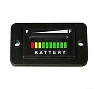 Oniissy Jauge de batterie LED 48 V pour chariot - Indicateur de batterie 10 segments 3 couleurs avec fonction mémoire, compatible avec système 48 V CC