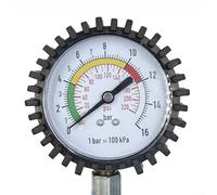 Oniissy Jauge de pression des pneus polyvalente pour véhicules gonflant dégonflage plage 0-220 PSI avec bouton de décompression ABS cuivre construction (C)