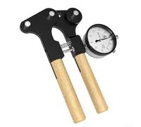 Oniissy Jauge de tension de rayon pour roues de vélo de montagne et de route, compteur à cadran mécanique avec lectures kgf/N, corps en alliage d'aluminium, poignée en bois, compatible avec (affichage