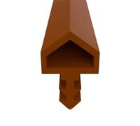 Oniissy Joint en caoutchouc pour porte et cadre de porte - Blanc, noir, marron, gris, jaune Options pour isolation de la maison et du bureau et protection contre les courants d'air (marron)