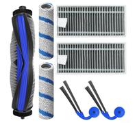 Oniissy Kit d'accessoires de rechange pour ECOVACS pour Deebot X11, brosse principale, serpillères à rouleaux, filtres HEPA, brosses latérales pour poils d'animaux, sols durs (ensembles trimestriels)
