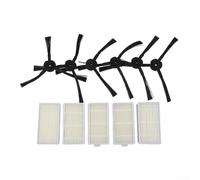 Oniissy Kit de 11 brosses latérales compatibles avec aspirateur robot Lidl pour SilverCrest SSR 3000 A1, 5 filtres HEPA, 6 brosses latérales