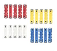 Oniissy Kit de 40 fusibles de voiture pour Torpedo Automotive Electronics avec 5 A 8 A 16 A 25 A Amp nominaux, tête plate, conception tubulaire à tête plate, protection basse tension 32 V DC