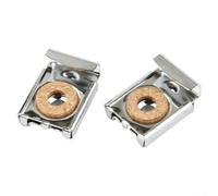 Oniissy Kit de fixation de miroir chromé 4 pièces pour miroirs sans cadre, matériel de montage mural avec ressort en métal et clips striés, vis et ancres, verre facile à installer