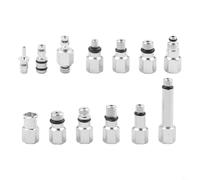 Oniissy Kit de purge de frein hydraulique 13 pièces pour vélo avec connecteurs en alliage d'aluminium, vis M5/M6/4 mm et adaptateurs D6/D8 x 15/D2, compatible avec la plupart des systèmes de frein