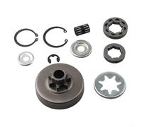 Oniissy Kit de roulement de roue de pignon de tambour d'embrayage - Pour Sti-hl 038 048 pignon de tronçonneuse 3/8" pas 7T - Ensemble de rondelles E-clip de roulement à aiguilles pour MS381
