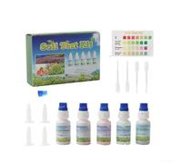 Oniissy Kit de test de sol 10 ml - Solution de mesure du pH - Test de jardinage agricole - Identifie facilement les correcteurs de sol et les engrais, le pH, l'azote, le phosphore et le potassium
