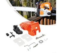 Oniissy Kit d'extension de filtre à air pour tronçonneuse MS180 MS170 018 017 Pièces de rechange avec couvercle supérieur culasse et joint de carburateur