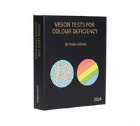 Oniissy Livret de test Ishihara de 38 pièces, livre d'évaluation de la vision des couleurs pour un diagnostic précis des carences 2024