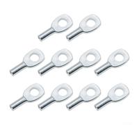 Oniissy Lot de 10 bornes à œillets en métal pour câbles d'équipement de fitness de 5 mm et 6 mm, pièces de rechange pour poulie de gymnastique, joint de port de câble métallique (6 mm)