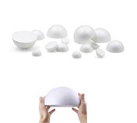 Oniissy Lot de 10 boules hémisphères en mousse blanche pour modélisation de boules de mariage et de Noël - 3 cm
