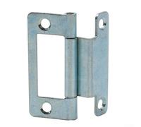 Oniissy Lot de 10 charnières encastrées à manivelle en acier plaqué zinc pour portes d'armoires de 15 à 19 mm d'épaisseur pour caravane, mobil-home, petite armoire