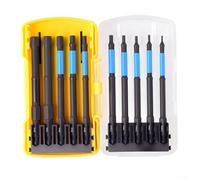 Oniissy Lot de 10 embouts magnétiques pour tournevis Torx TS2 en acier au chrome vanadium avec embouts usinés CNC, revêtement phosphate de manganèse, zone de torsion de 7,6 cm, hexagonal de 6,3 mm