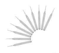 Oniissy Lot de 10 fraises en carbure de tungstène de 0,5 mm pour machine PCB avec tige de 0,3 cm, compatibles avec machines CNC pour circuits imprimés, métaux et plastiques