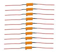 Oniissy Lot de 10 résistances de charge 50 W 6 ohm - Réparez l'ampoule LED rapide hyper flash clignotants code d'erreur (les résistances deviennent très chaudes pendant le travail) Décodeur de lampe