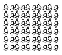Oniissy Lot de 100 attaches de faisceau de câblage de voiture - Pour câble de voiture - Pour la construction automobile - Taille du trou : 11 mm