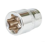 Oniissy Lot de 14 douilles femelles E-Torx Star 1/2 3/8 1/4 E4-E24 en acier au chrome vanadium avec étui de rangement pour réparation automobile