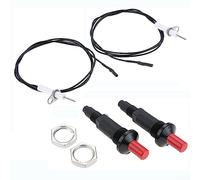 Oniissy Lot de 2 allumeurs piézoélectriques à bouton poussoir pour cheminée à gaz, barbecue, cuisinière piézoélectrique pour cuisinière à gaz