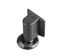 Oniissy Lot de 2 butées de porte magnétiques en alliage de zinc avec double aimant puissant et hauteur réglable pour des espaces jusqu'à 22 mm, sans perçage (gris)