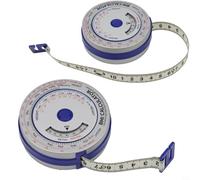 Oniissy Lot de 2 rubans à mesurer rétractables avec indice de masse corporelle IMC de 2 m, calculatrice de régime, ruban de mesure corporel rétractable double face pour une mesure précise