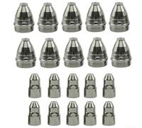 Oniissy Lot de 20 buses de coupe plasma et électrodes en cuivre avec pointe en hafnium, bouclier de buse CuCrZr pour résistance à l'abrasion, compatible avec plasma