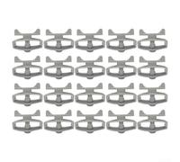 Oniissy Lot de 20 tendeurs de clôture en plastique avec poignée pivotante - Pour clôtures de jardin, cordes à linge et serrage de cordes - Gris