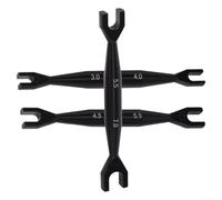 Oniissy Lot de 3 clés à extrémité ouverte à double extrémité 3-4 mm, 4,5-5 mm, 5,5-7 mm, pour voiture télécommandée, échelle 1/8 1/10, compatibles avec Tamiya Axial SCX10 RC Crawler 3 pièces (noir)