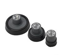 Oniissy Lot de 3 disques de polissage pour filetage M14 de 1/2/3" avec porte-éponge pour ponçage rotatif et polissage des détails, matériau poreux doux pour laine et éponge