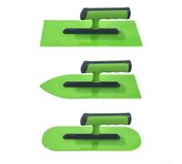 Oniissy Lot de 3 truelles de plâtrage en plastique ABS léger pour béton, ciment mur, mastic, application de finition, lissage, 25 cm, vert