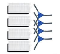 Oniissy Lot de 4 brosses latérales de rechange pour aspirateur robot Venga, VG RVC 3000 3001, filtre lavable inclus