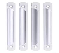 Oniissy Lot de 4 poignées de porte coulissante en aluminium de 11,9 cm - Sans perçage pour armoires, armoires, portes moustiquaires, avec vis