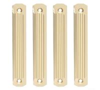 Oniissy Lot de 4 poignées de porte coulissante en aluminium de 11,9 cm - Sans perçage pour armoires, armoires, portes moustiquaires, avec vis