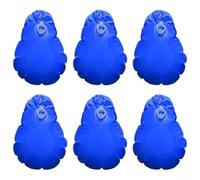 Oniissy Lot de 6 poids de couverture de piscine en PVC avec crochets pour piscines hors sol, sacs à eau étanches pour sécuriser les couvertures de piscine d'hiver en place, bleu (bleu foncé)