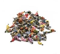 Oniissy Lot de 60 figurines peintes assises à l'échelle 1:87 - Train miniature - Personnes assises pour décoration de paysage