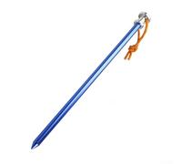 Oniissy Lot de 8 piquets de tente robustes en aluminium de 23 cm avec piquets en corde pour sable, boue et herbe, pour camping, randonnée, activités de plein air (bleu)