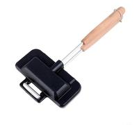 Oniissy Machine à sandwich pour petit déjeuner avec poignée amovible résistante à la chaleur, presse à panini en alliage d'aluminium antiadhésive et grille-pain pour hot-dog pour une utilisation en