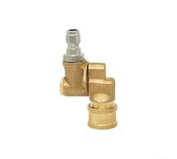 Oniissy Machine de nettoyage d'eau haute pression - 4500 PSI - Connecteur rapide 6,35 mm - Accessoires de réglage du coude - Joint sous tension - Conversion rapide (5 vitesses)