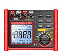Oniissy MH15 Testeur de tension numérique 4 plages 100/250/500/1000 V Ohm mètre avec fonction de maintien des données pour réparation d'équipements électriques
