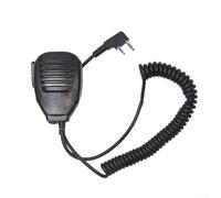 Oniissy Microphone haut-parleur à distance - Avec sortie audio transparente - Pour Baofeng UVK5 UV5R UV5RA UV-82 UV-10R UV-16 UV-17 UV-G30 PRO - Broche inférieure 2,5 mm Push To Talk