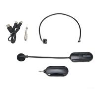 Oniissy Microphone sans fil 2,4 G Portée 50 m pour haut-parleur Enseignement vocal Yoga Guide touristique/enseignement/promotion/discours, microphone sans fil