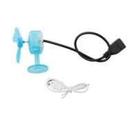 Oniissy Mini générateur d'éolienne portable 5 W alimentation USB pour l'extérieur, chargeur compact pour camping, randonnée, voyage, sauvegarde Bleu