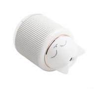 Oniissy Mini humidificateur pour voiture, bureau, bureau, USB, en forme de chat mignon, avec capacité de 300 ml, deux modes de brume, lumière LED, compatible avec blanc et blanc