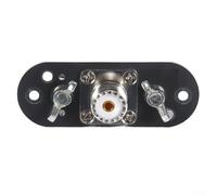 Oniissy Mini plaque d'adaptation at-DP pour antennes à ondes courtes - Support en acier inoxydable pour antennes dipôles à longue ligne, alimentation en extrémité, V et V inversé, pour une