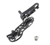Oniissy Mountain For Bike Chain Guide for Alloy For CNC Double Guide Wheel Anti-Drop System Compatible with Folding Bikes and Single Speed Conversions 11T Metal Wheel in Black (Noir)
