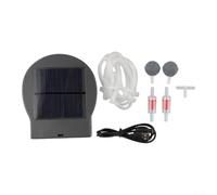 Oniissy Oxygène à énergie solaire avec 3 modes et batterie 2600 mAh pour bassins, aquariums et aquariums - Aérateur portable d'extérieur