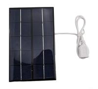 Oniissy Panneau solaire portable 5 V 5 W avec sortie USB pour voyage en plein air et chargement de téléphone portable, cellules en silicone polycristallin à haute efficacité avec résistance aux