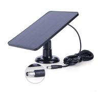 Oniissy Panneau solaire pour caméra clignotante : chargeur solaire extérieur 4 W avec câble de 3 m, panneau solaire étanche compatible avec caméra de sécurité à batterie rechargeable d'extérieur (DC